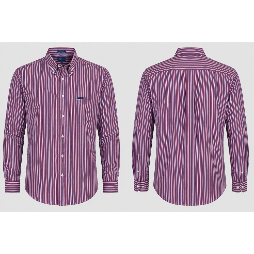 Faconnable DRESS Shirt MENS XXL STRIPE LONG SLEEVE HONG KONG